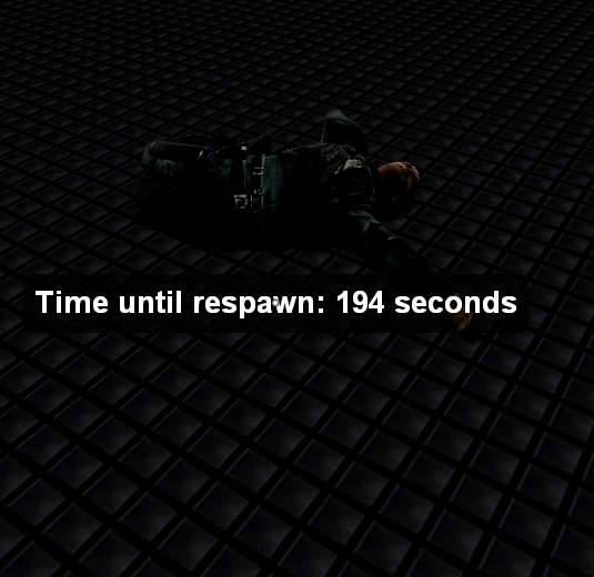 Death screen with timer